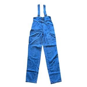 Vintage Fredericks of Hollywood Women's Bib Overalls Made in the USA, Size 7/8